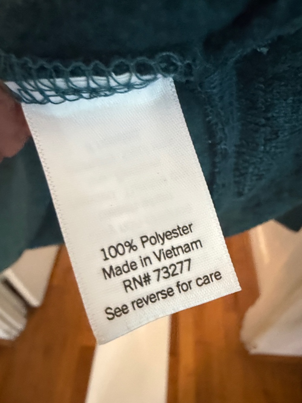 Sonoma Teal Crewneck Sweater with Button Collar - Picture 6 of 6